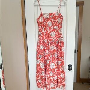 Zara Floral Spaghetti Strap Dress